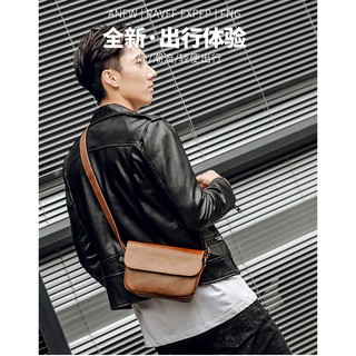 fashion bag Crossbody กระเป๋าสะพาย สะพายไหล่ สะพายข้าง สำหรับผู้ชาย รุ่น5209 หนังPU กันน้ำ กันฝน ขนาดกระทัดรัด