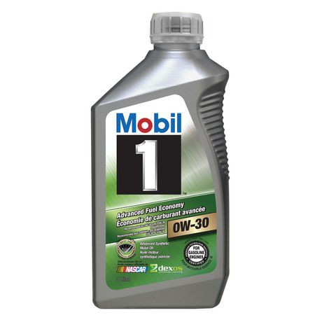 Mobil 1™  Advanced Fuel Economy 0W-30   Made in USA.   1 Quart  (946mL)
