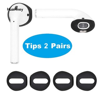 ★Hu เคสหูฟังซิลิโคน แบบบางพิเศษ สําหรับ Apple AirPods 2 คู่