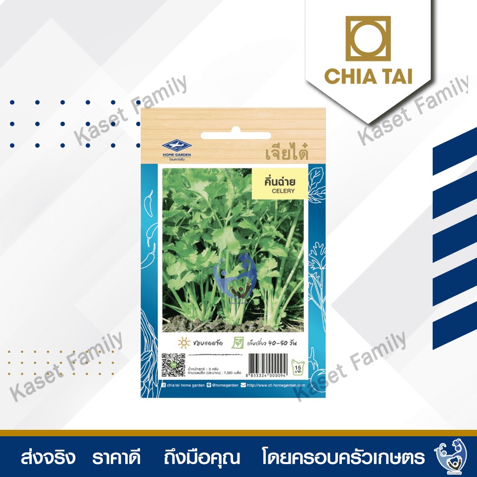 ผักซอง คื่นฉ่าย 7,500 เมล็ด คื่นฉ่าย ตราเจียไต๋