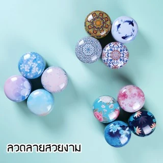 กระป๋องทรงกลมไซส์ใหญ่ สำหรับใส่ยอดใบชา มีฝา 2 ชั้น เก็บรักษาและใช้งานง่าย
