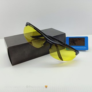 แว่นเลนส์สีเหลือง แว่นทรงสปอร์ต แว่นเลนส์polarized แว่นใส่เล่นกีฬา แว่นตัดแสงรบกวน