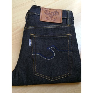 GUPEJEANS​ 15oz. ริมแดง ทรงกระบอก​เล็ก