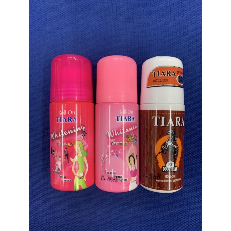 โรลออน เทียร่า สูตรผิวขาวด้วยวิตามินบี 3 / Pop country(Tiara Roll-on Whitening with Vitamin B3 / ป๊อ