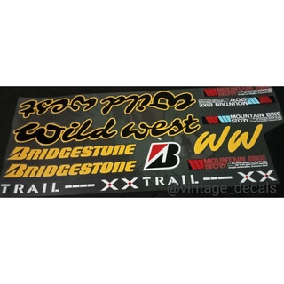 สติกเกอร์รูปลอก ลาย Bridgestone WILDWEST trail xx ex power stay wwa