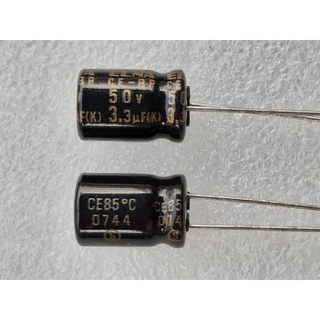 Elna CE-BP 3.3uf 50v capacitor bipolar bp คาปาซิเตอร์ ตัวเก็บประจุ ไม่มีขั้ว ไบโพลาร์ ไบโพล่า