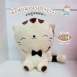 ReallyCute (พร้อมส่ง) ตุ๊กตาแมว แมวหางยาว (YY)