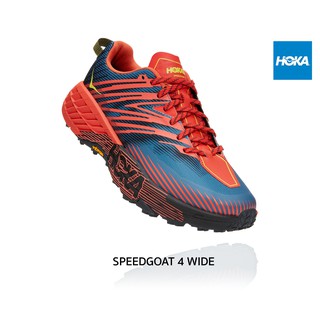 Hoka One One Men Speedgoat 4 Wide Fiesta /Provincial Blue  - รองเท้าวิ่งเทรลผู้ชาย รองเท้าวิ่งเทรล