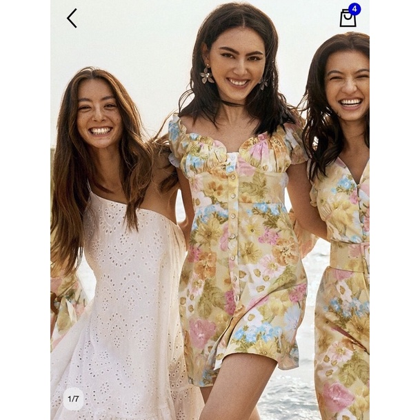 เดรสลายดอกแบรนด์pomelo