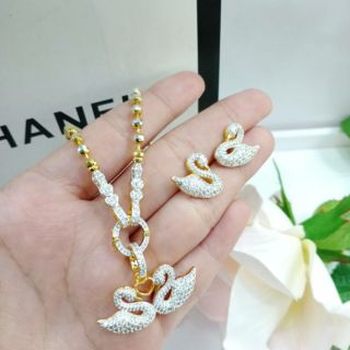 เซตกำไล ต่างหู จี้และสร้อยข้อมือหงส์