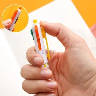 🔥พร้อมส่ง🔥ปากกาลูกลื่นแบบกด M&G MF-1006 ลาย miffy ปลอกยาง หมึก 4 สี ขนาดเส้น 0.5mm (ราคาต่อด้าม) #miffy #M&G #office