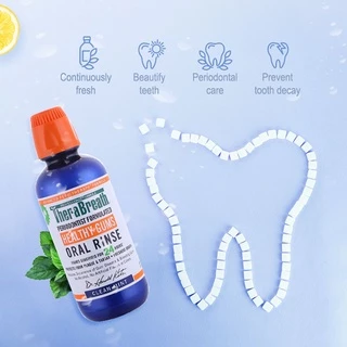 น้ํายาบ้วนปาก TheraBreath Oral Rinse 473ml Fresh Breath Mouthwash