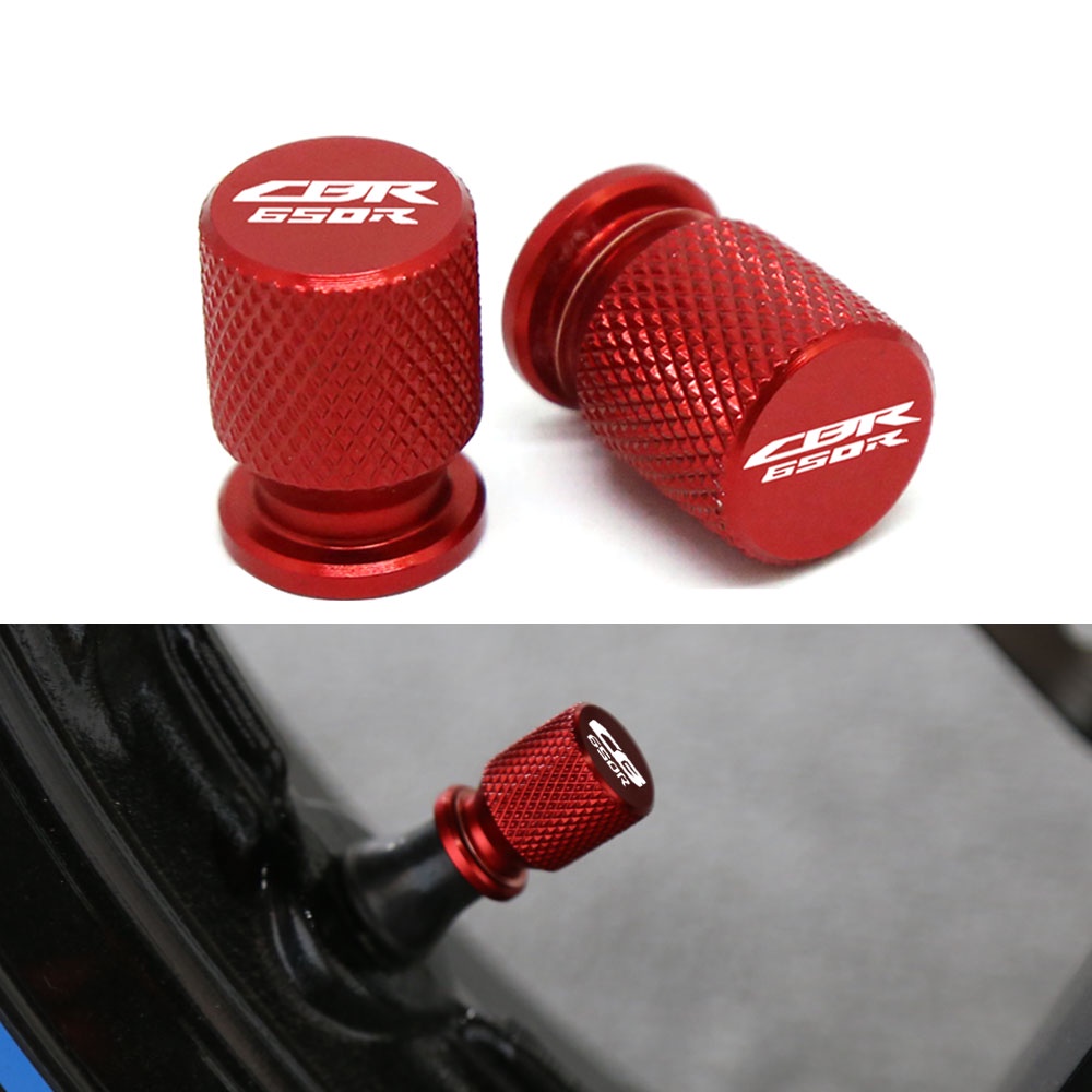 Honda CB650R CBR650R CBR 650R CB 650R Universal รถจักรยานยนต์อลูมิเนียม CNC วาล์วหัวฉีดหมวกอุปกรณ์เสริม