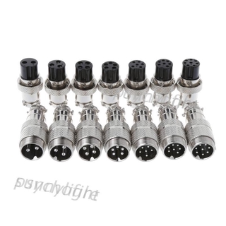 ราคาGx16 Butting Aviation Male Connector Female Plug 2/3/4/5/6/7/8 Pin