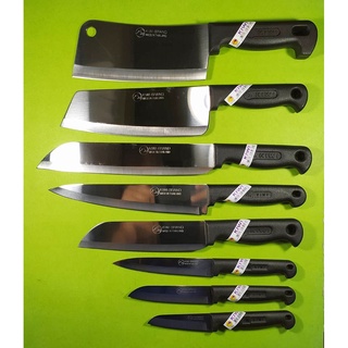 ชุดมีดทำครัวกีวี 8 เล่ม สแตนเลสด้ามพลาสติกอย่างดี Cooking Knives Kiwi set 8 pcs no. 193 194 195 188 477 479 211p 835p