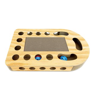 CP-359HisoPets กระดาษข่วนเล็บแมว มีรู ทรงเหลี่ยม