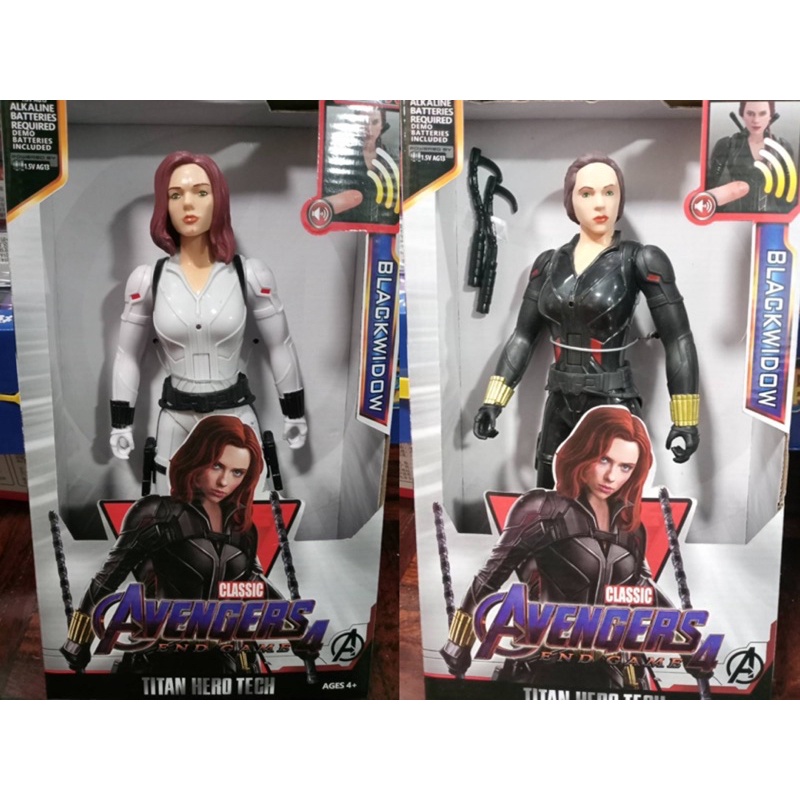 black widow โมเดล นาตาชา โรแมนนอฟฟ์ Natasha Romanoff กดหน้าท้องแล้วมีเสียง avenger end game ของใหม่ เลือกสีได้