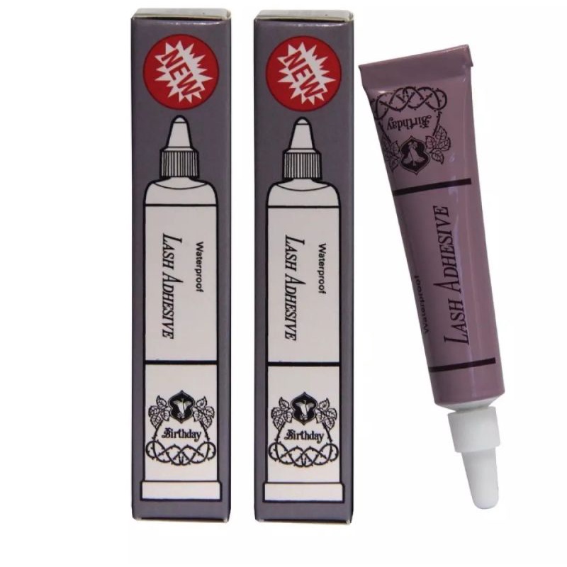 Birthday Lash Adhesive Waterproof 4g. กาวติดขนตาปลอม
