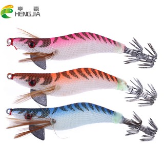 HENGJIA 15PCS เหยื่อการตกปลากุ้ง เหยื่อตกปลา 8.2cm/7.8g Shrimp Fishing Baits