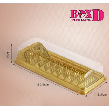 กล่องเบอเกอรี่ กล่องบัตเตอร์เค้ก ฐานทอง วางเอียง (ZZ029)