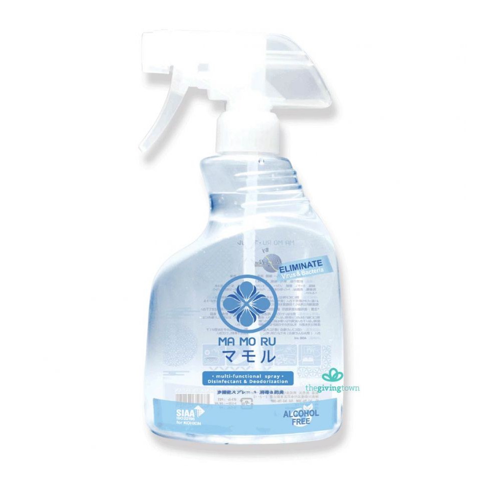 Mamoru Spray - มาโมรุแคร์ สเปรย์ฆ่าเชื้อและดับกลิ่นอเนกประสงค์ จากประเทศญี่ปุ่น ขวดใหญ่ ขนาด 400 มล.