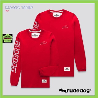 Rudedog เสื้อแขนยาว ชาย หญิง รุ่น Road trip สีแดง