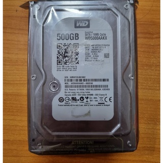ฮาร์ดดิส สำหรับคอมตั้งโต๊ะ 500GB สีฟ้า ของใหม่เปลี่ยนเคลมมา Harddisk for PC 500GB Blue Internal SALE!!!! No waranty