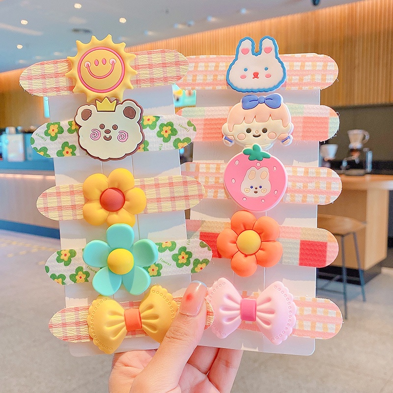 สติกเกอร์ติดผมหน้าม้า ลายการ์ตูนน่ารัก สไตล์เกาหลี สําหรับเด็กผู้หญิง - รูปที่ 5