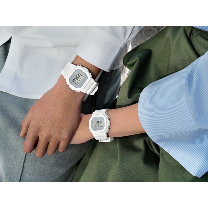 นาฬิกา คาสิโอ Casio G-SHOCK x BABY-G เซ็ตคู่รัก Calm  Clean color series  รุ่น DW-5600CU-7 x BGD-560CU-7 Pair set | Shopee Thailand
