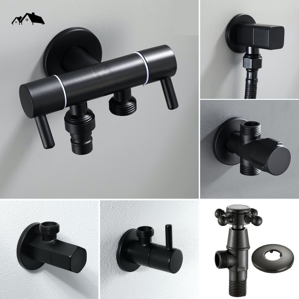 สต๊อปวาล์ว วาล์วฝักบัว ชักโครก วาล์วเดี่ยว วาล์วคู่ Nordic Style เคลือบผิว 5 ชั้น ไม่เป็นสนิม VA-01
