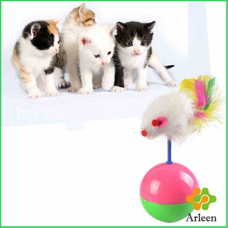 Arleen ของเล่นแมว ลูกบอลหนูล้มลุก ของเล่นแมว ลูกบอลล้มลุก ลูกบอลหนูล้มลุ ของเล่นแมว อุปกรณ์สำหรับแมว tumbler rat