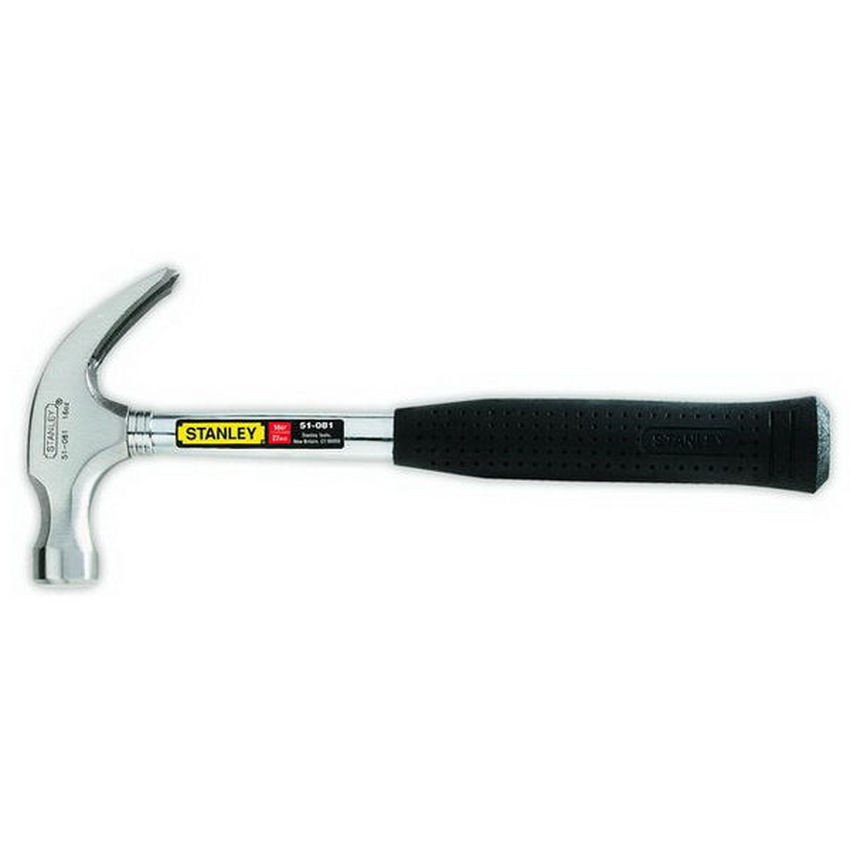 Stanley ค้อนหงอน เหล็ก ด้ามหุ้มยาง ขนาด 20 ออนซ์ (570 กรัม) ( Claw Hammer )