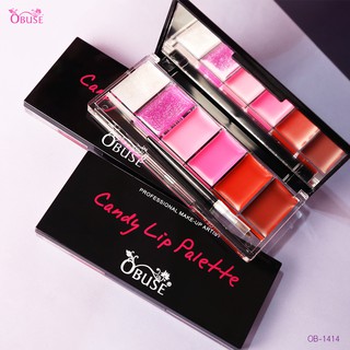 OB-1414 Obuse(โอบิ้ว) Candy Lip Palette