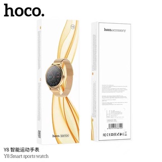 NEW🔥HOCO ของแท้ 100% Y8 สมาร์ทวอทช์ บลูทูธ 5.0 กันน้ํา IP68 วัดอัตราการเต้นหัวใจ ติดตามการนอนหลับ ฟิตเนส 1.09 นิ้ว