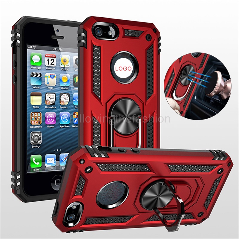 เคสโทรศัพท์มือถือ ซิลิโคน กันกระแทก พร้อมแหวนแม่เหล็กติดรถยนต์ สําหรับ iPhone 5s 5 se 2016 2020 2022 6 6s 7 8 Plus 6 6s Plus