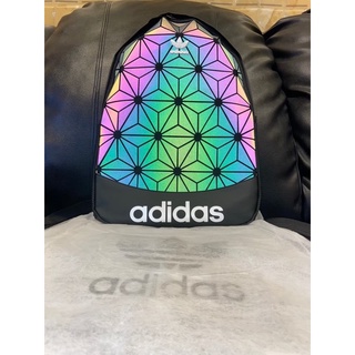 ADIDAS BACKPACK ISSEY MIYAKE OLD PATTERN/ TAS RANSEL BACKPACK ISSEY MIYAKE REFLECTIVE GREY MAROON NAVY