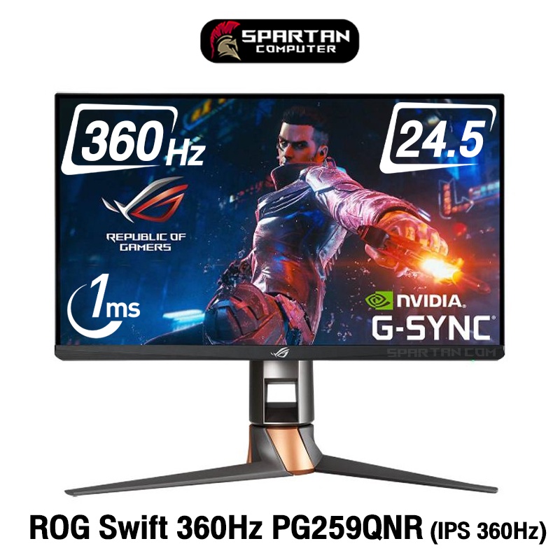 ASUS ROG Swift 360Hz PG259QNR Gaming Monitor 24.5" FHD (1920x1080) IPS 360Hz 1ms จอคอมพิวเตอร์