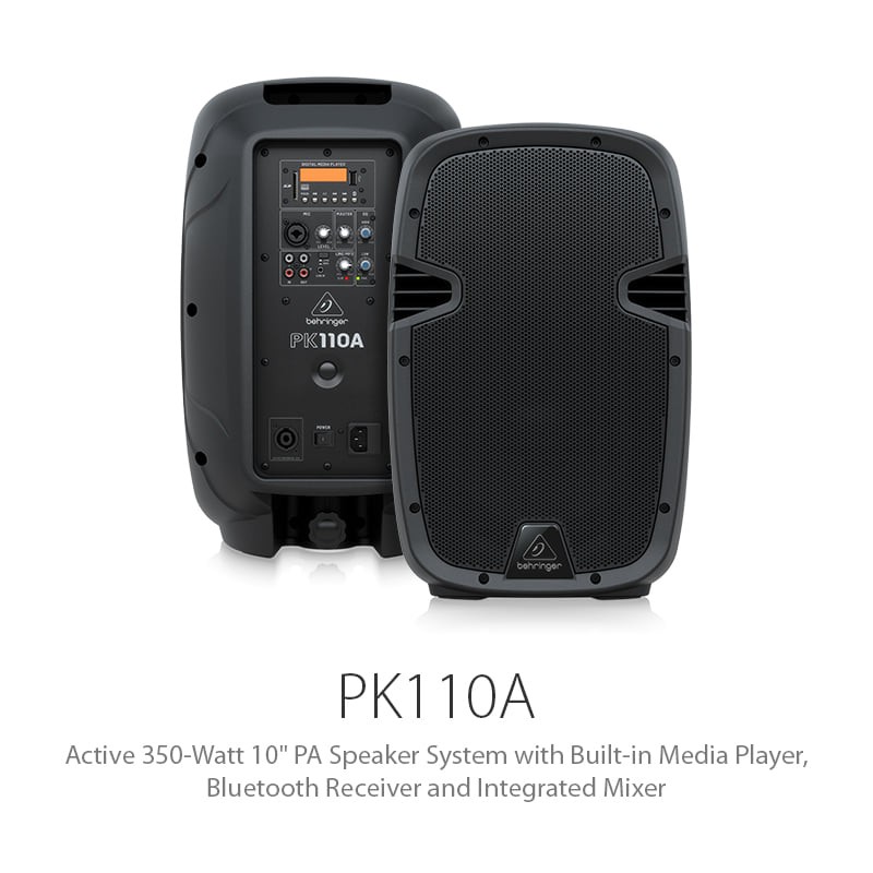 ลำโพง BEHRINGER PK110A Active PA Speaker with Bluetooth 10″