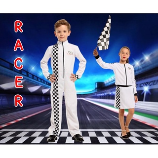 7C261 ชุดเด็ก ชุดนักแข่งรถ ชุดนักแข่งรถฟอร์มูล่าวัน Children Formula one Racer Costumes