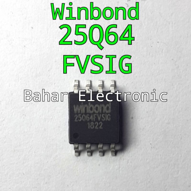 Ic 25Q64 FVSIG SMD SOP-8 Winbond