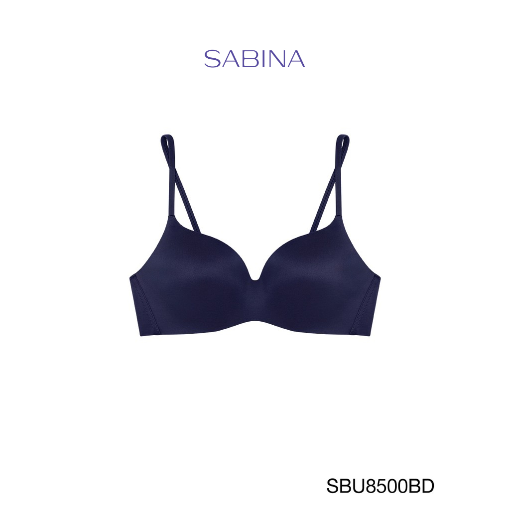 Sabina เสื้อชั้นใน Invisible Wire (ไม่มีโครง) รุ่น Pretty Perfect รหัส SBU8500BD สีน้ำเงิน