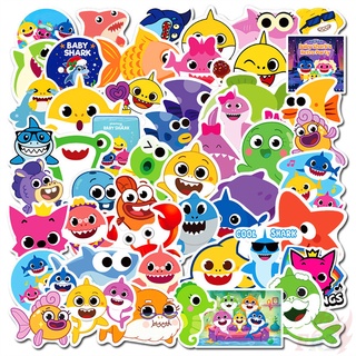 ❉ Baby Shark Series 02 - Childrens Song สติ๊กเกอร์ ❉ 50Pcs/Set DIY Fashion Luggage Laptop Skateboard Doodle Decals สติ๊กเกอร์