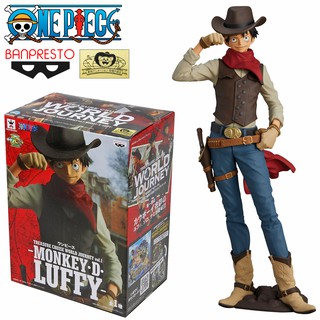 Model Figure งานแท้ แมวทอง Banpresto One Piece วันพีซ Monkey D Luffy มังกี้ ดี ลูฟี่ Treasure Cruise World Journey