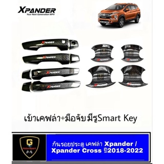 กันรอยประตูเคฟล่ามีโลโก้ X แดง Mitsubishi Xpander / Xpander Cross ปี2018/2022 KT