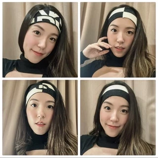 Darlyn - headband ผ้าคาดหัว ผ้าโพกหัว ผ้าคาดผม แบบยืดหยุ่น ดูดซับเหงื่อ (1เส้น ใส่ได้ 4 ลาย)