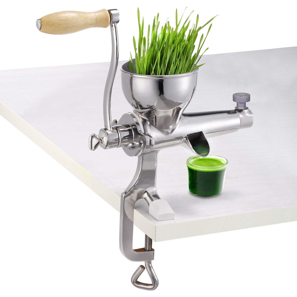 เครื่องคั้นน้ำต้นอ่อนข้าวสาลี MAIMIAO Hand Manual Wheatgrass Stainless Steel Leafy Green Juicer ​เครื่องสกัดน้ำผักผลไม้