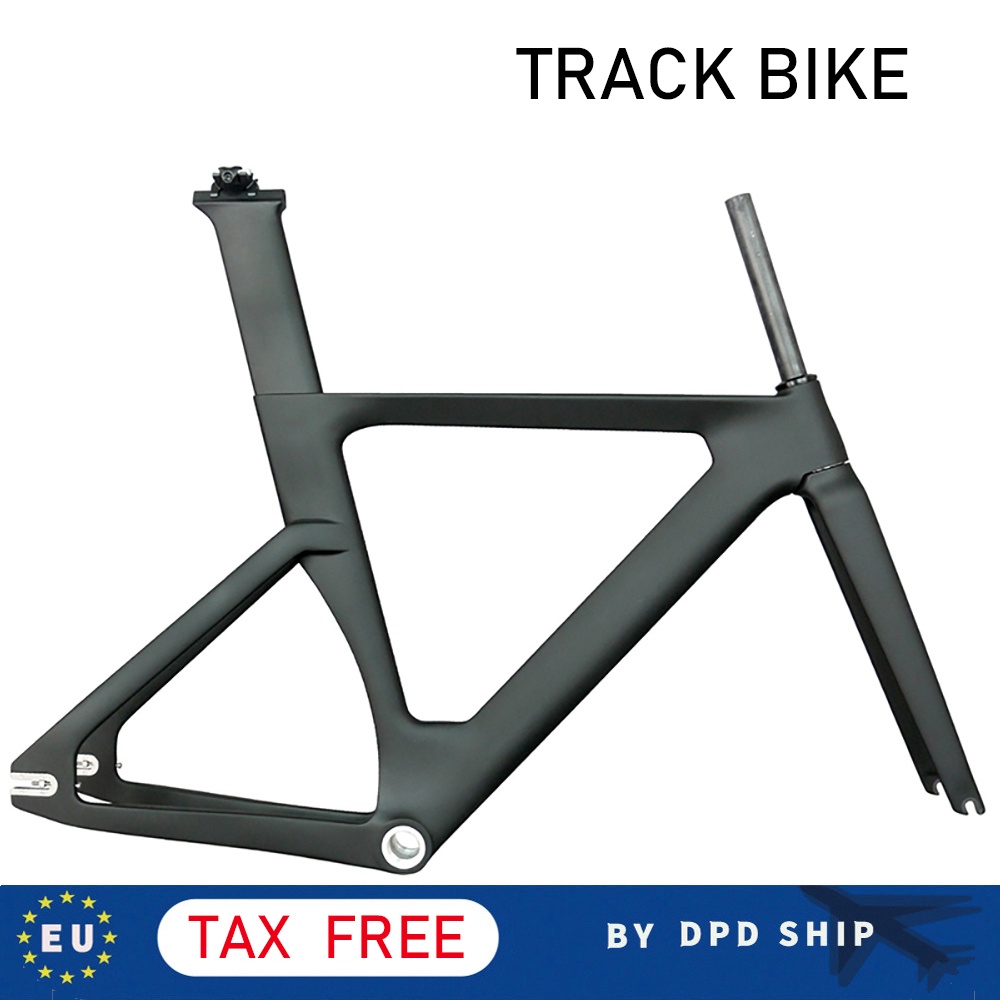 Track Carbon Frame Toray T800 BSA Track Fixed Gear bicycle Frameset Aero  Carbon Fiber Bike Frame