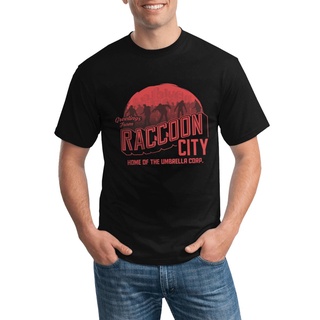 เสื้อยืด พิมพ์ลายการ์ตูน Resident Evil Inspired Greetings From Raccoon City น่ารัก สไตล์ฮิปฮอป สําหรับผู้ชาย