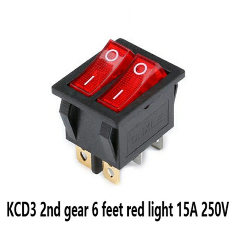 KCD3 Rocker สวิทช์ ON-OFF-ON 2ตำแหน่ง3ขา3ตำแหน่ง6ขาไฟฟ้าอุปกรณ์ light Power Switch