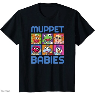 เสื้อยืดผู้ เสื้อยืดคอกลม แขนสั้น ผ้าฝ้าย พิมพ์ลาย Muppet Babies แฟชั่นฤดูร้อน สําหรับผู้ชาย S-5XL